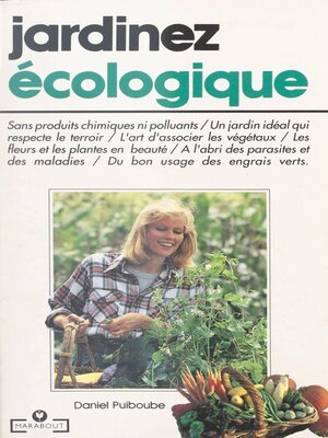 cover image of Jardinez écologique